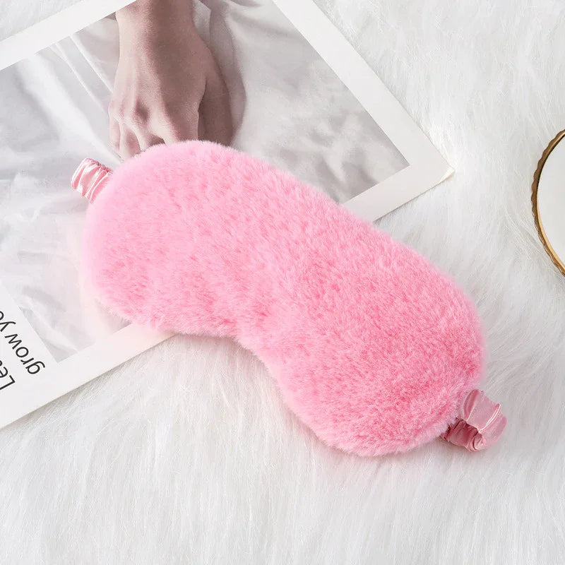 Cozy Plush Sleep Mask (Colors) - Puppy's Aesthetics