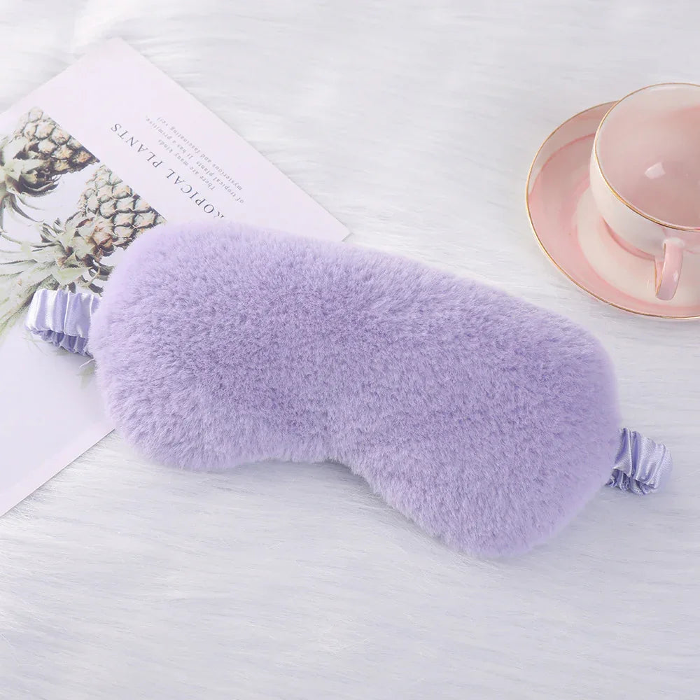 Cozy Plush Sleep Mask (Colors) - Puppy's Aesthetics