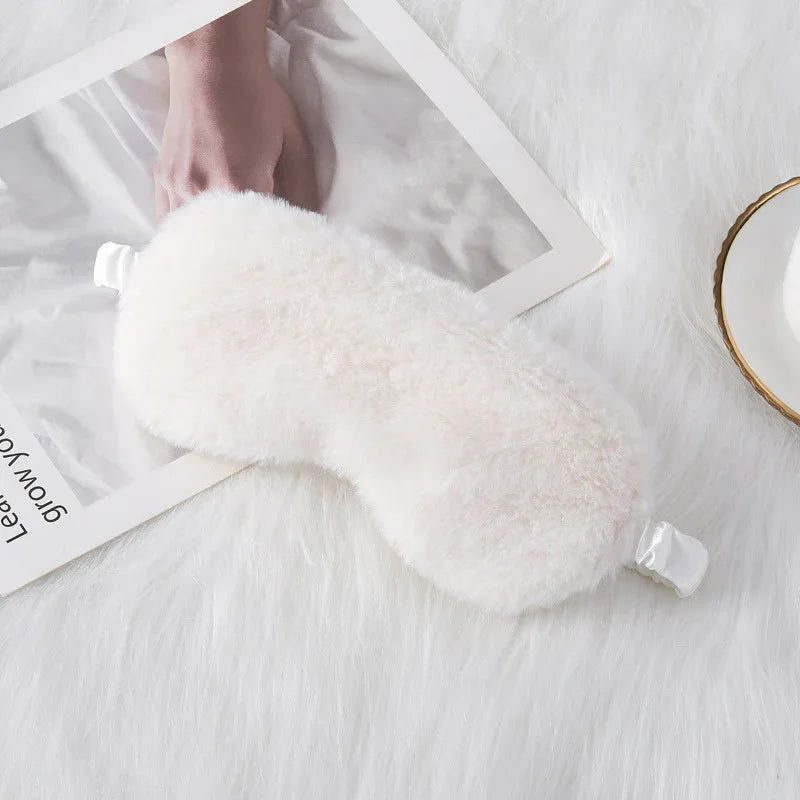 Cozy Plush Sleep Mask (Colors) - Puppy's Aesthetics