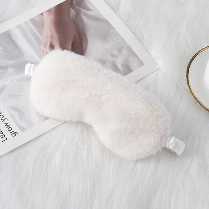 Cozy Plush Sleep Mask (Colors) - Puppy's Aesthetics