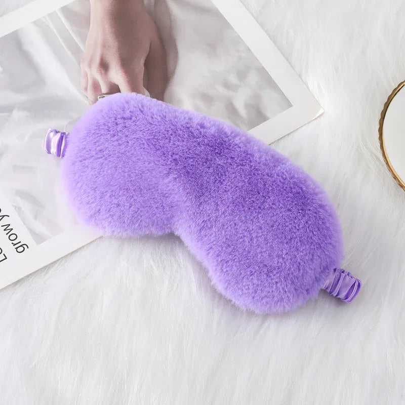 Cozy Plush Sleep Mask (Colors) - Puppy's Aesthetics
