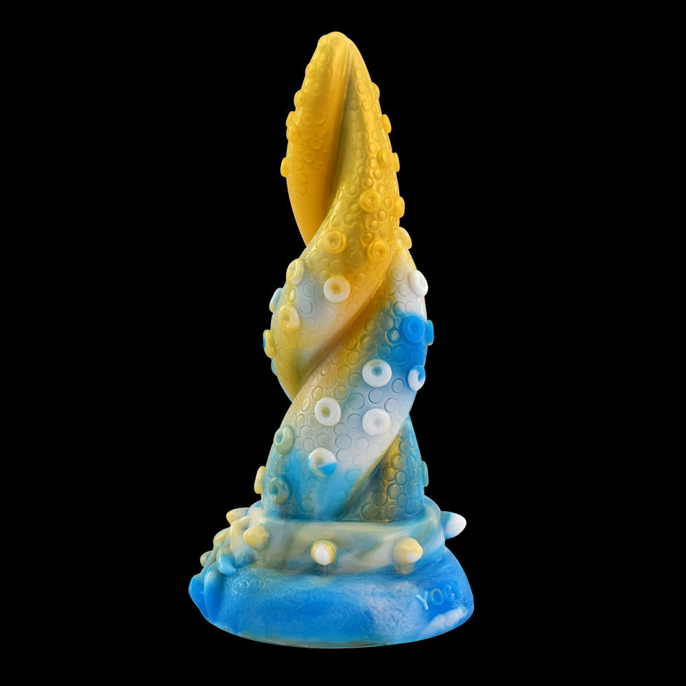 Cosmic Tentacle Fantasy Dildo – Liquid Platinum Silicone in Magical Colors