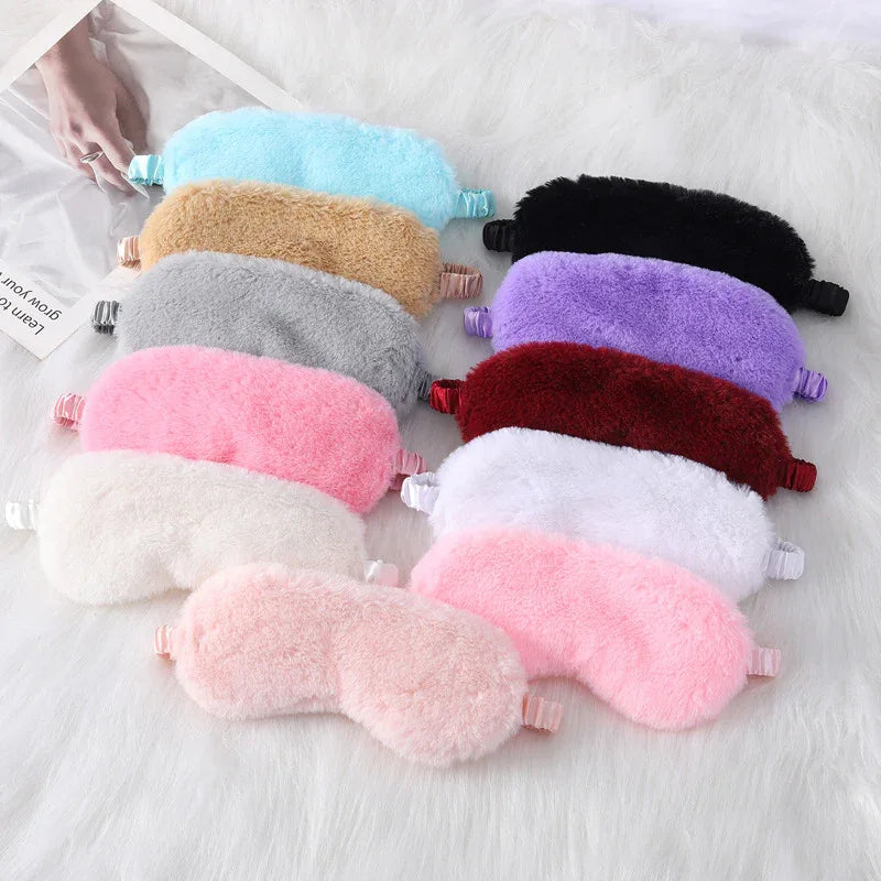 Cozy Plush Sleep Mask (Colors) - Puppy's Aesthetics