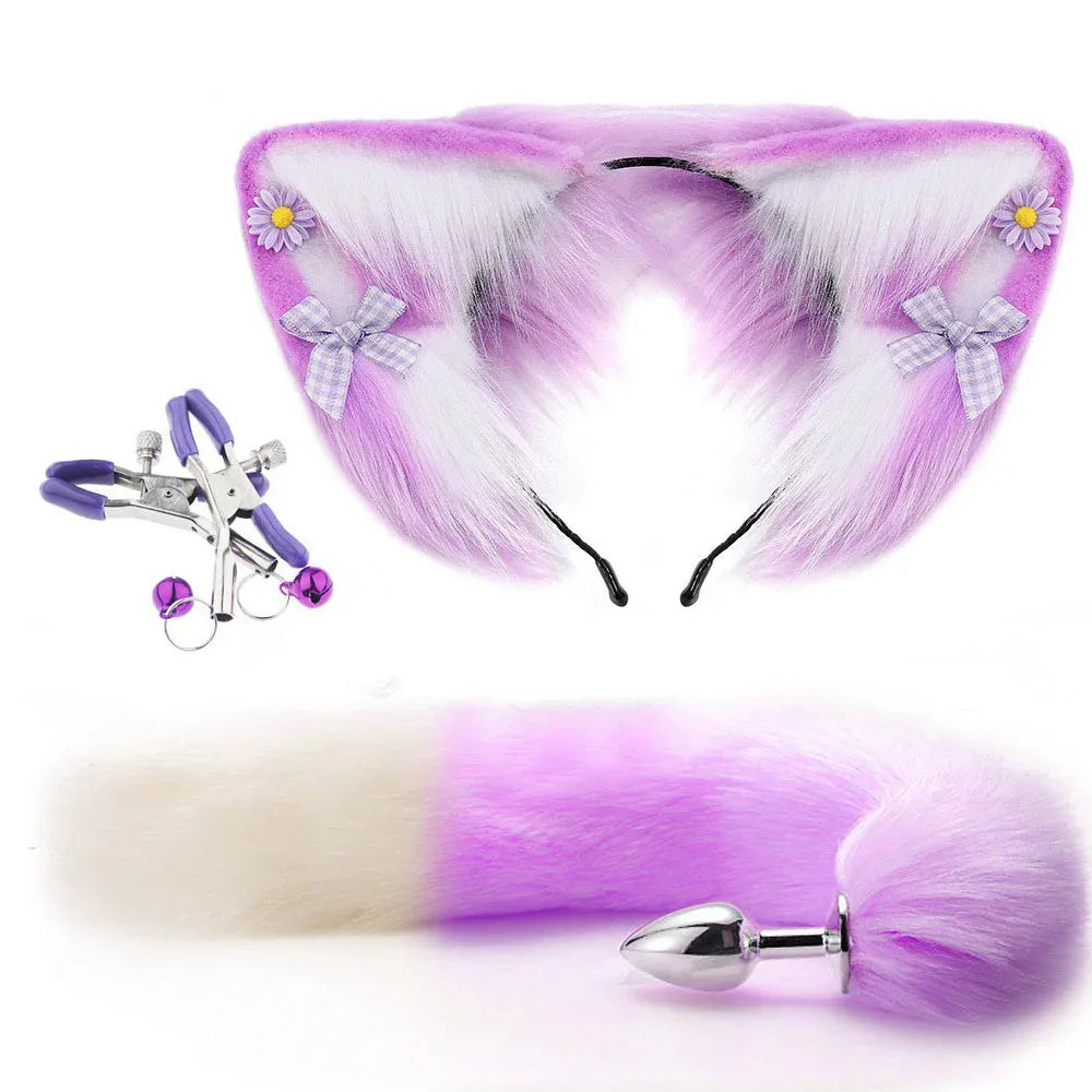 Enchanting Fox Ear & Tail Plug Set - Puppy's Aesthetics