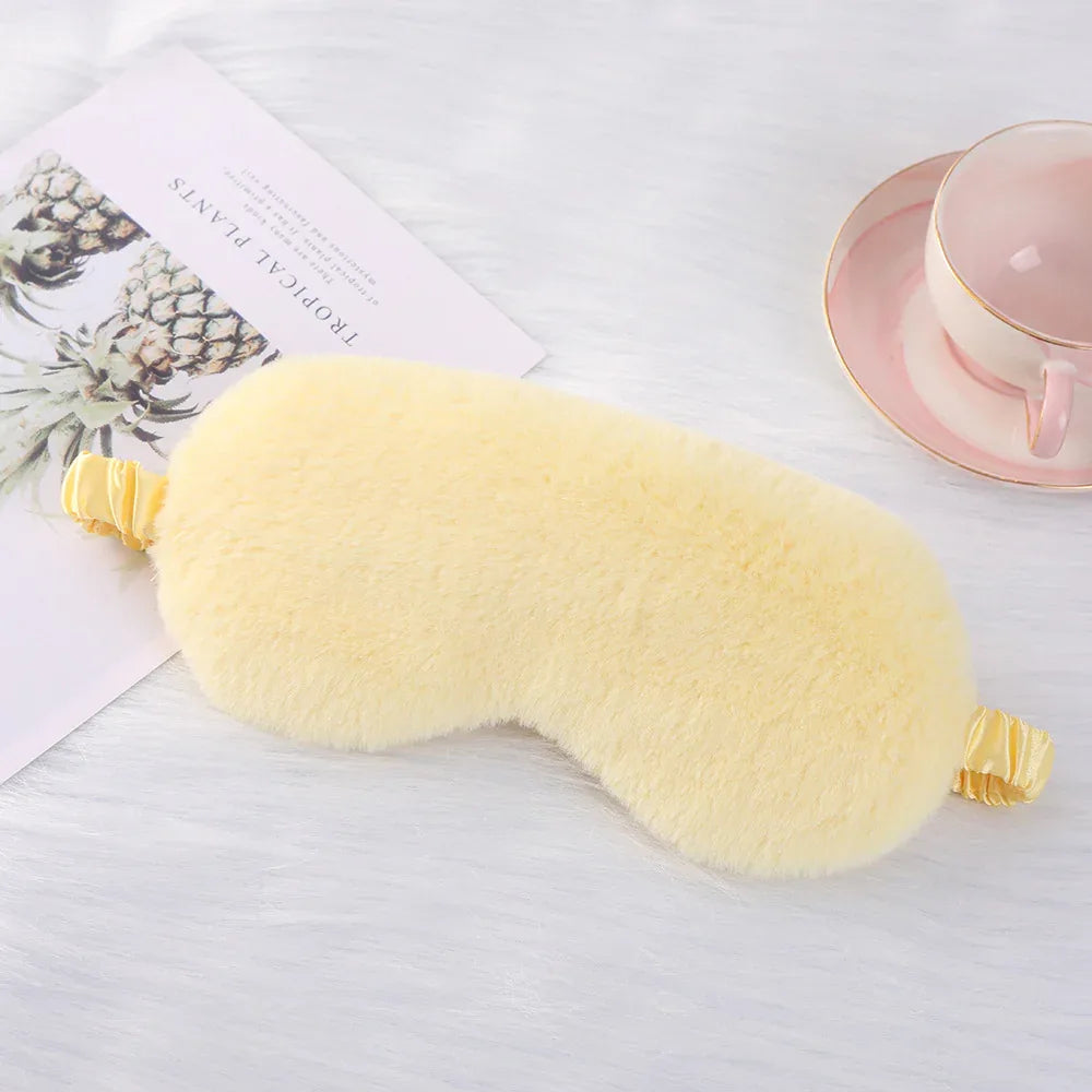 Cozy Plush Sleep Mask (Colors) - Puppy's Aesthetics