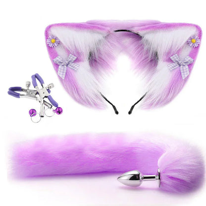 Enchanting Fox Ear & Tail Plug Set - Puppy's Aesthetics