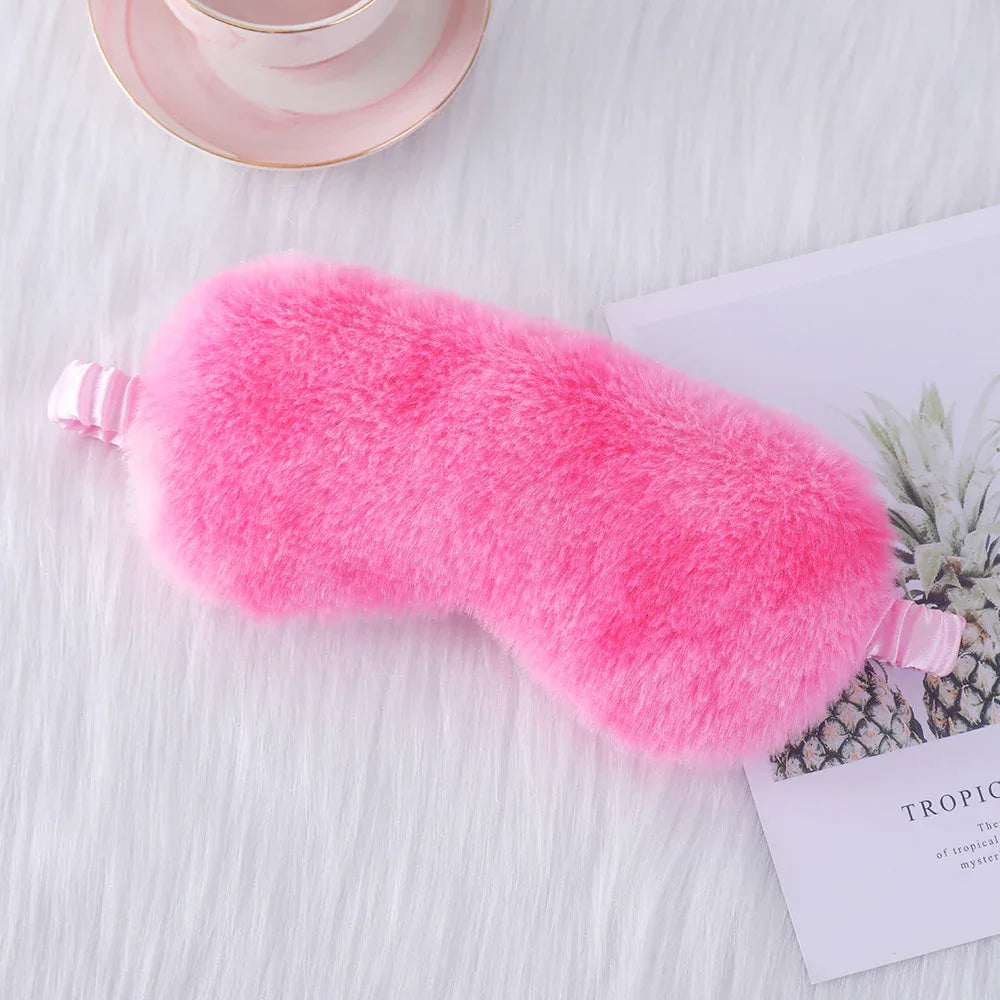 Cozy Plush Sleep Mask (Colors) - Puppy's Aesthetics