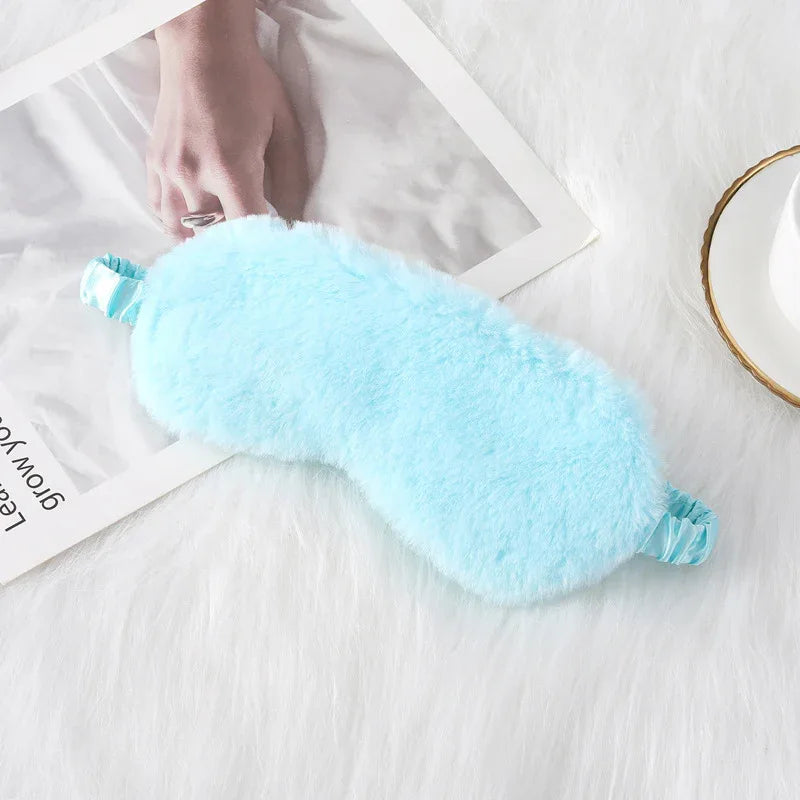 Cozy Plush Sleep Mask (Colors) - Puppy's Aesthetics