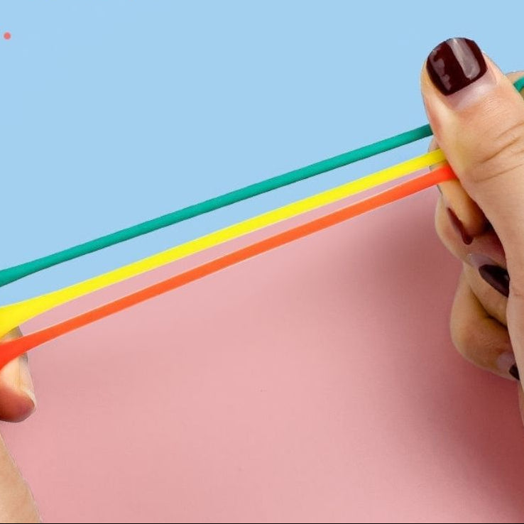 WigglePop No-Tie Silicone Shoelace Pack – 12pc Rainbow Mix