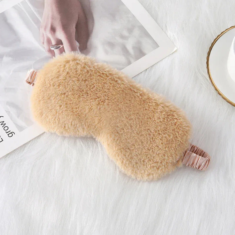 Cozy Plush Sleep Mask (Colors) - Puppy's Aesthetics