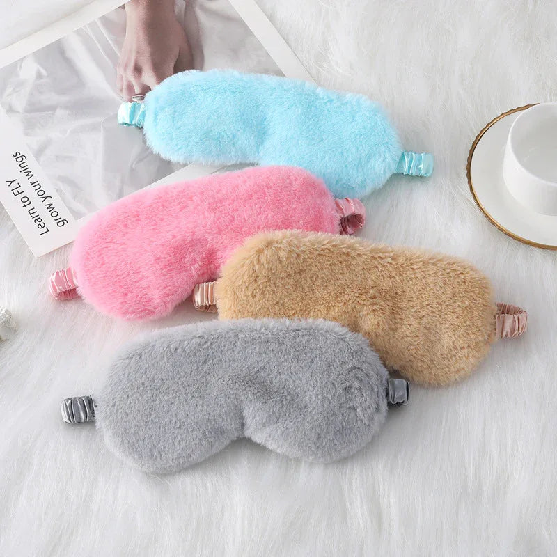 Cozy Plush Sleep Mask (Colors) - Puppy's Aesthetics