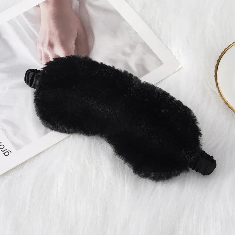 Cozy Plush Sleep Mask (Colors) - Puppy's Aesthetics