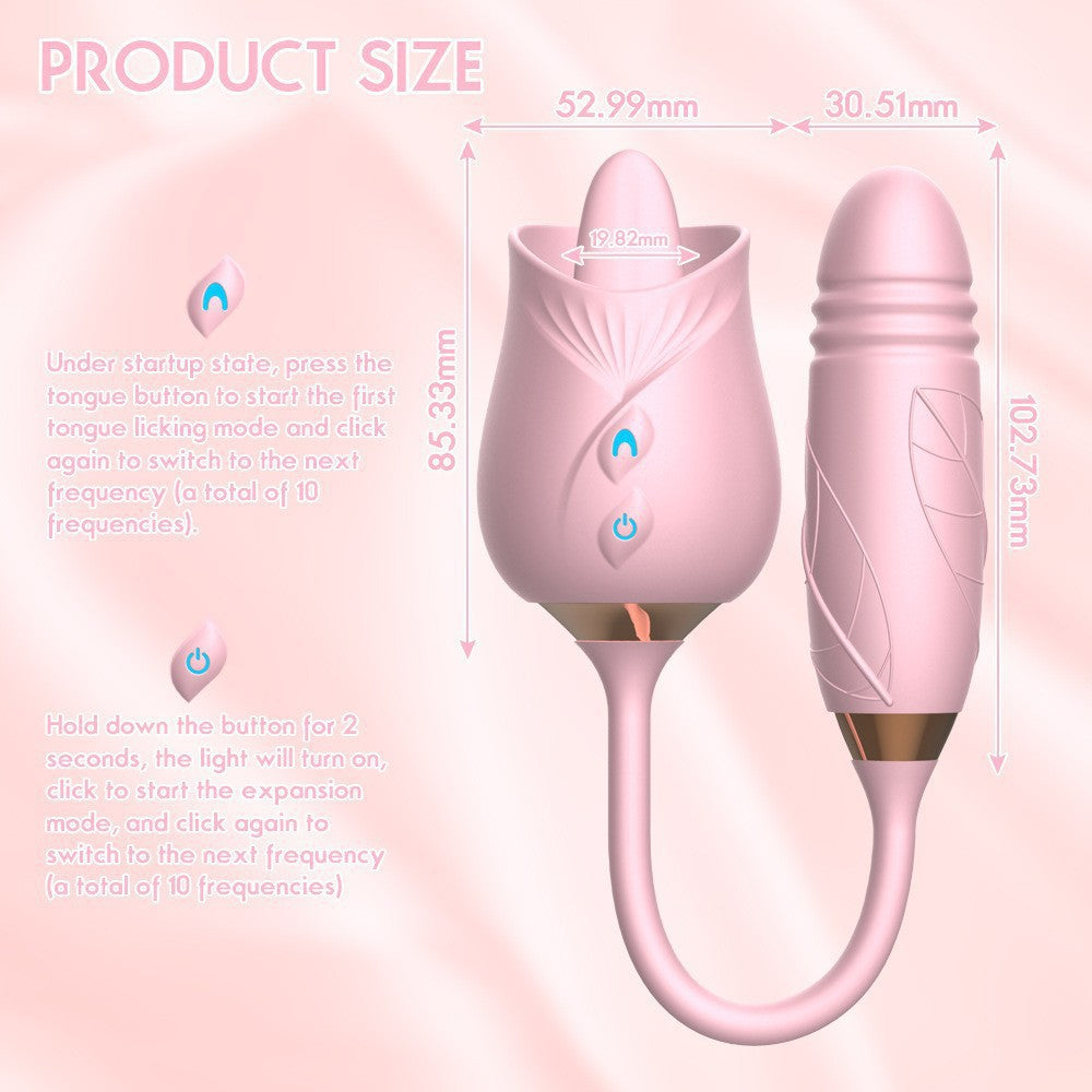 Rose Clitoral Vibrator – Elegant & Powerful Stimulator