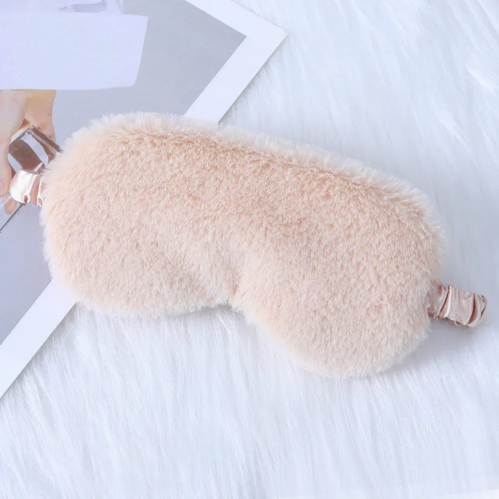 Cozy Plush Sleep Mask (Colors) - Puppy's Aesthetics