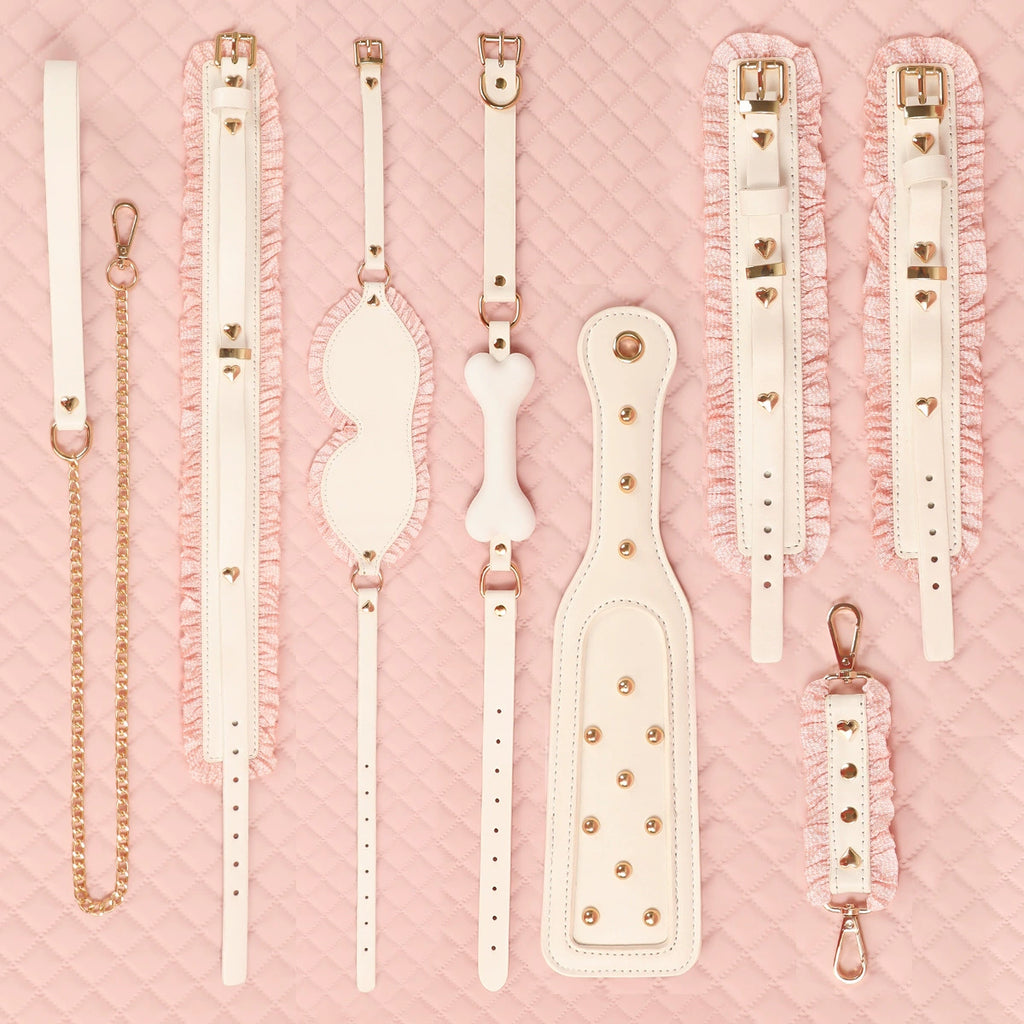 Princess White & Pink 8-Piece Bondage Kit