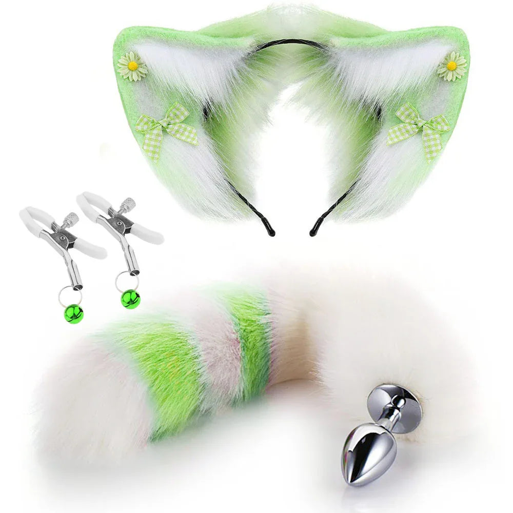 Enchanting Fox Ear & Tail Plug Set - Puppy's Aesthetics