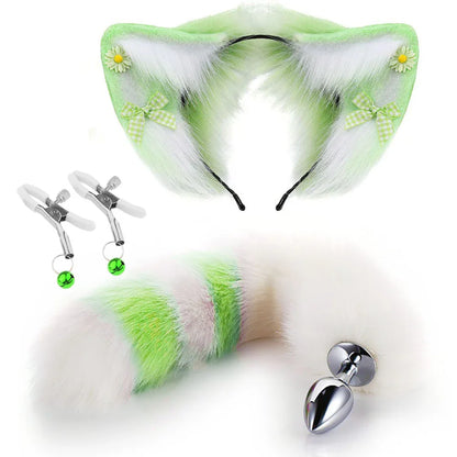 Enchanting Fox Ear & Tail Plug Set - Puppy's Aesthetics