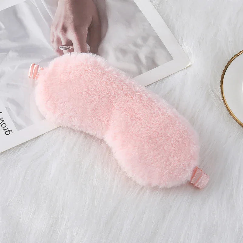Cozy Plush Sleep Mask (Colors) - Puppy's Aesthetics