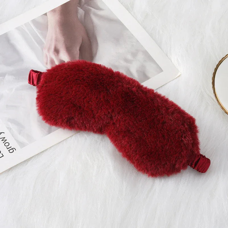 Cozy Plush Sleep Mask (Colors) - Puppy's Aesthetics