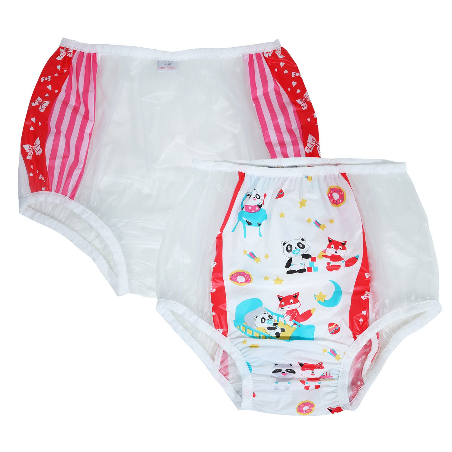 Clear Wave Diaper Cover | 2-Pack PVC Waterproof ABDL