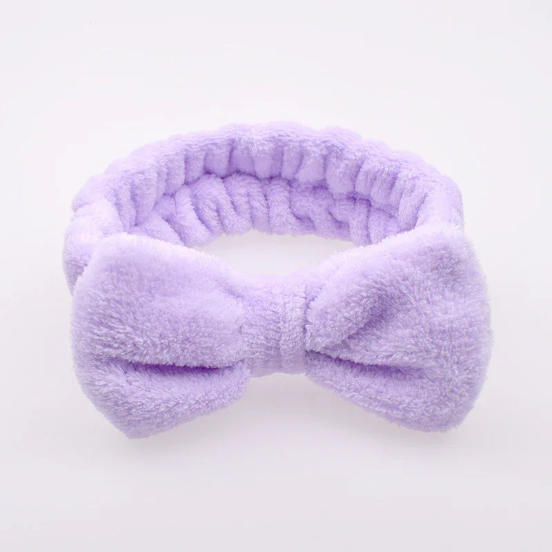 Soft Plush Bow Headband - Puppy's Aesthetics