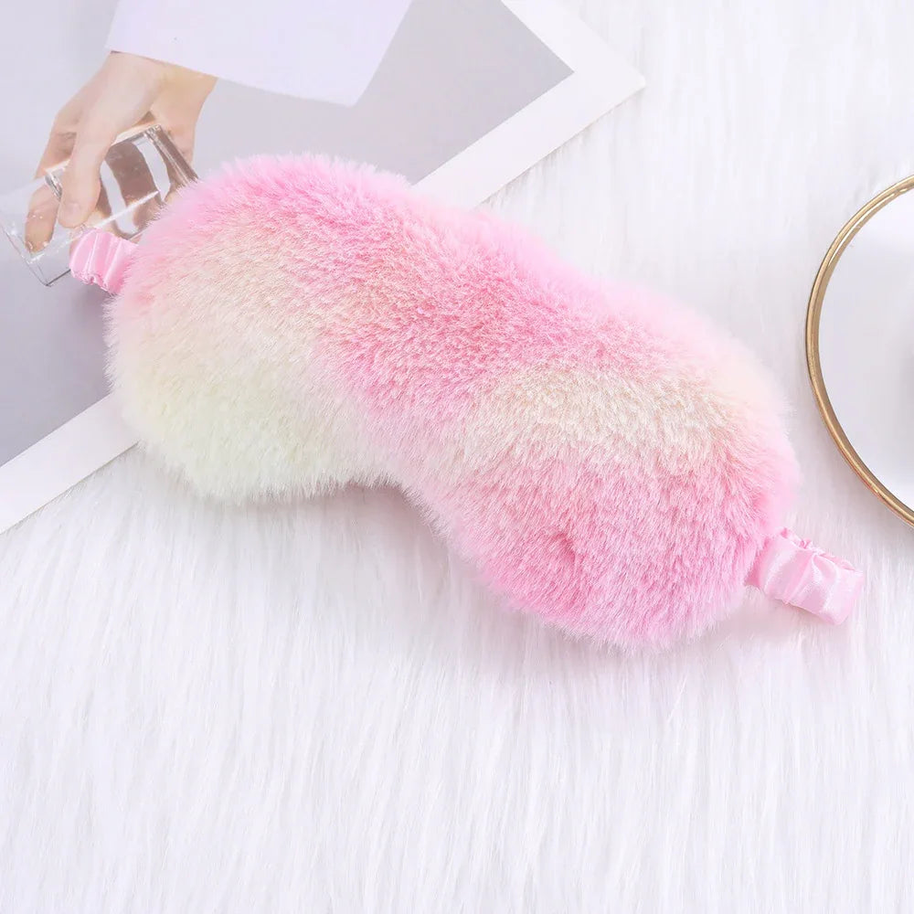 Cozy Plush Sleep Mask (Colors) - Puppy's Aesthetics