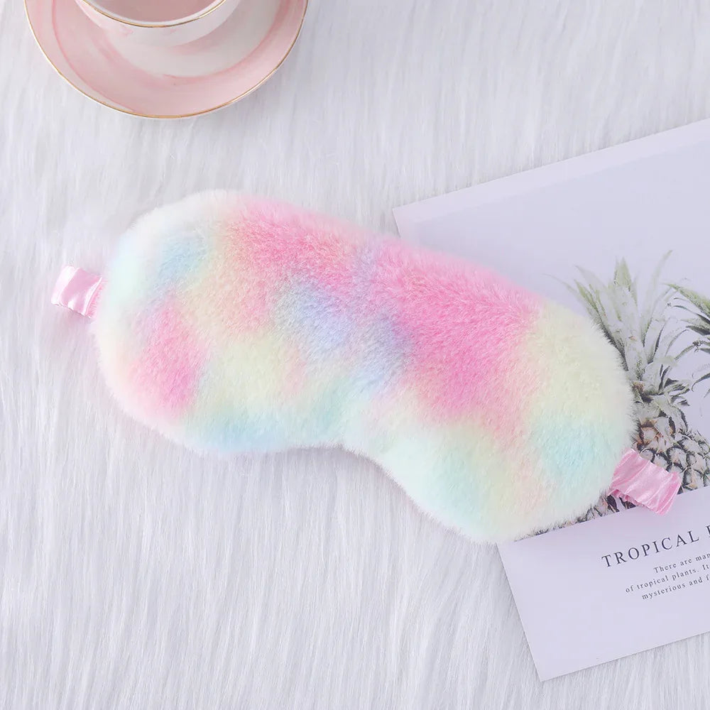 Cozy Plush Sleep Mask (Colors) - Puppy's Aesthetics