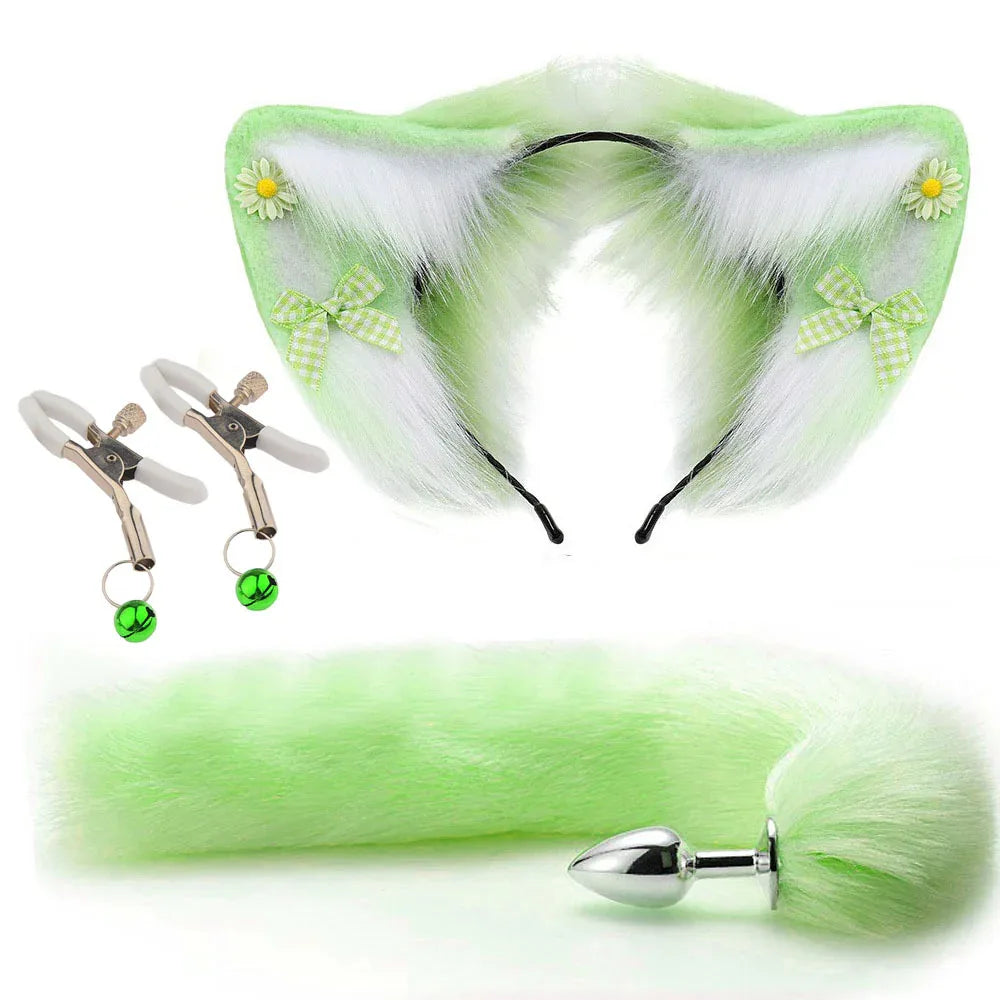 Enchanting Fox Ear & Tail Plug Set - Puppy's Aesthetics