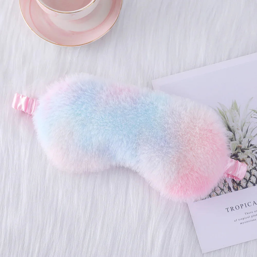 Cozy Plush Sleep Mask (Colors) - Puppy's Aesthetics