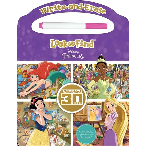 Disney Princess: Write-And-Erase Look and Find - Board Book