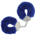 Navy Heavy Duty Fluffy Handcuffs - Puppy's Aesthetics