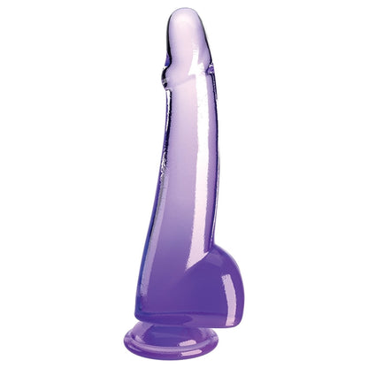 King Cock Clear with Balls-Purple 10