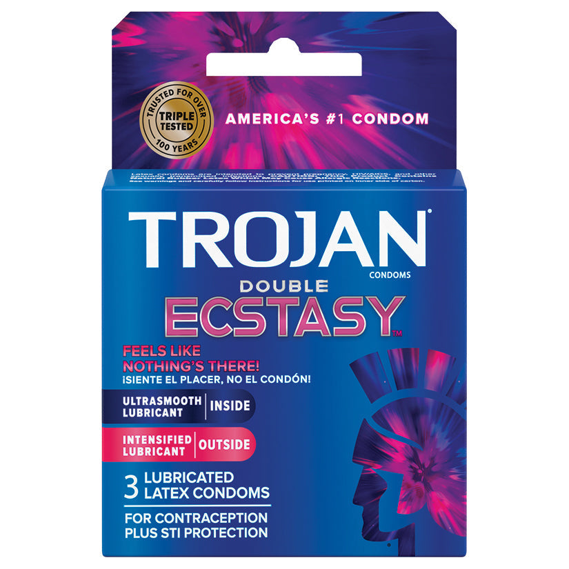 USA Only - Trojan Double Ecstasy (3 Pack)