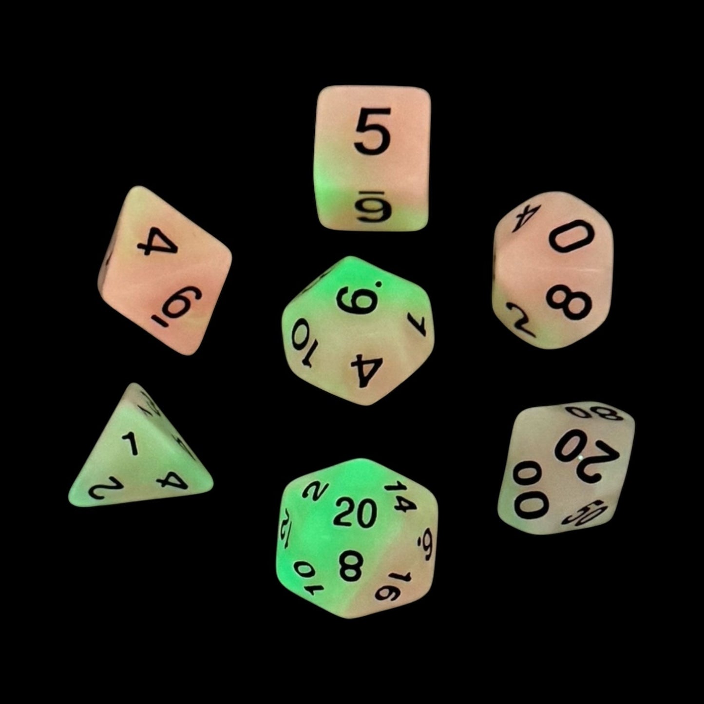 Sunforge Glow in the Dark Dice set