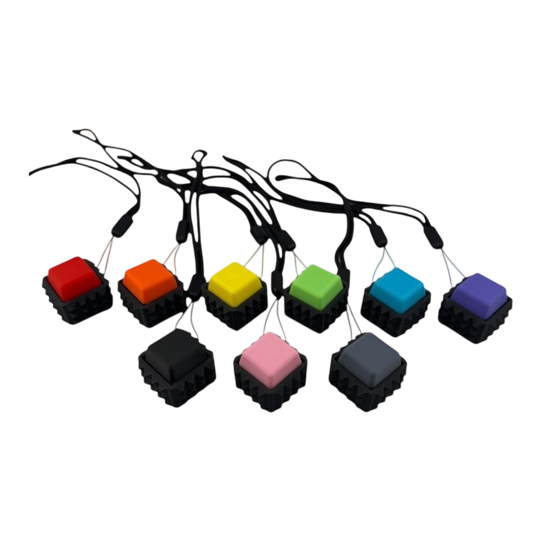 1 Spiky Mechanical Keyboard Fidget Toy Keychain