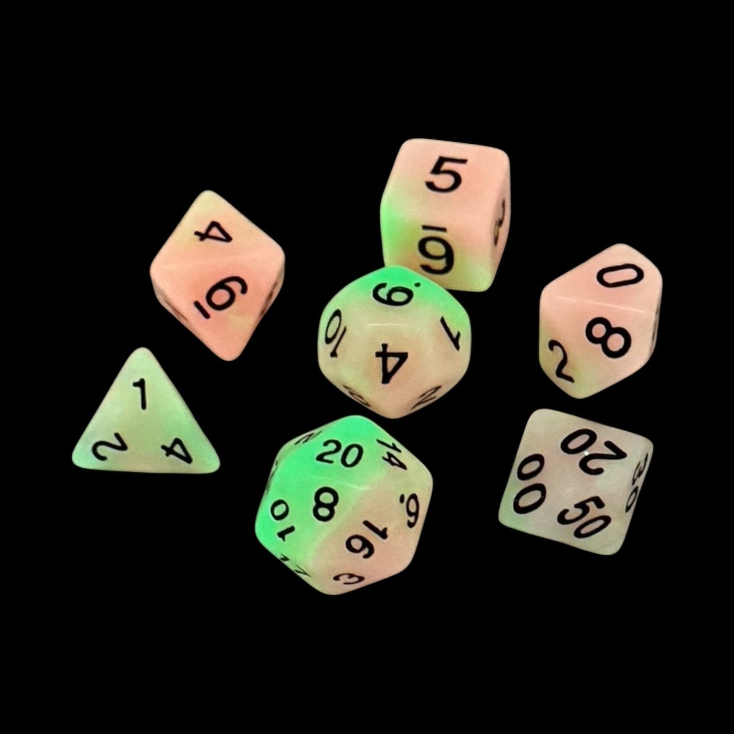Sunforge Glow in the Dark Dice set