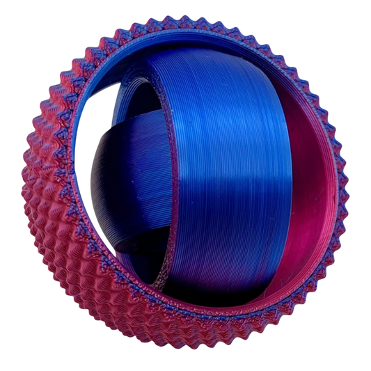 Mutli-Colored Textured Gyro Fidget