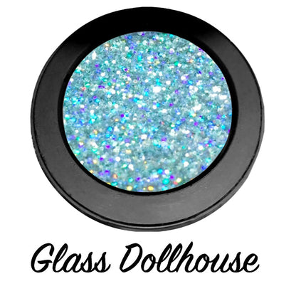 "GLASS DOLLHOUSE!" Single Pressed Glitter Palette