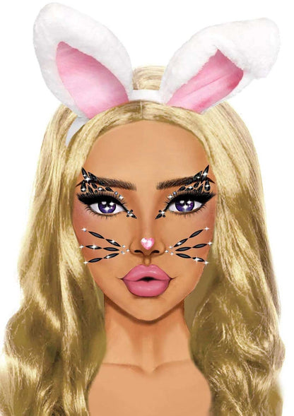 USA Only - Wild Whiskers Face Jewels (One Size)