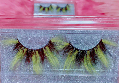 *Queen BEE-OTCH* (Black & Yellow) DreamDoll COLOR Lashes!