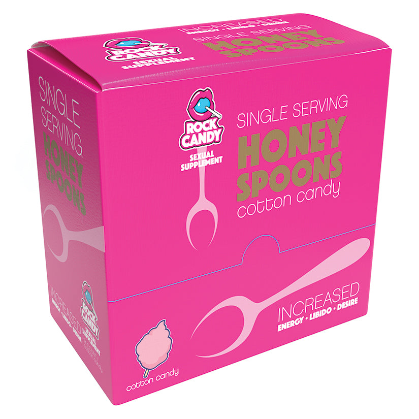 USA Only - Rock Candy Honey Spoons Womens Sexual Supplement Display of 24