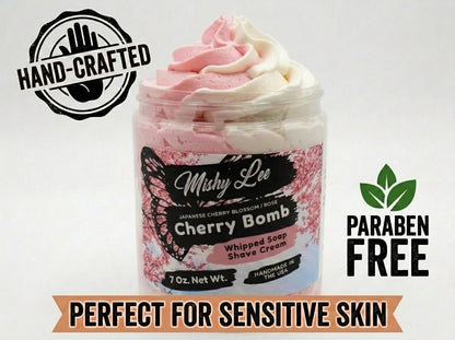 Cherry Bomb Whipped Soap and Shave Cream