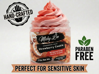Strawberry Cookie Whipped Soap and Shave Cream