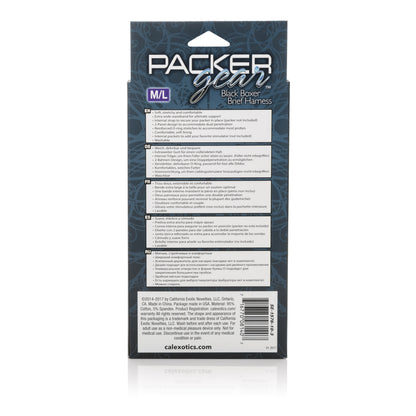 Packer Gear Boxer Brief Support Harness - Medium/Large - Black