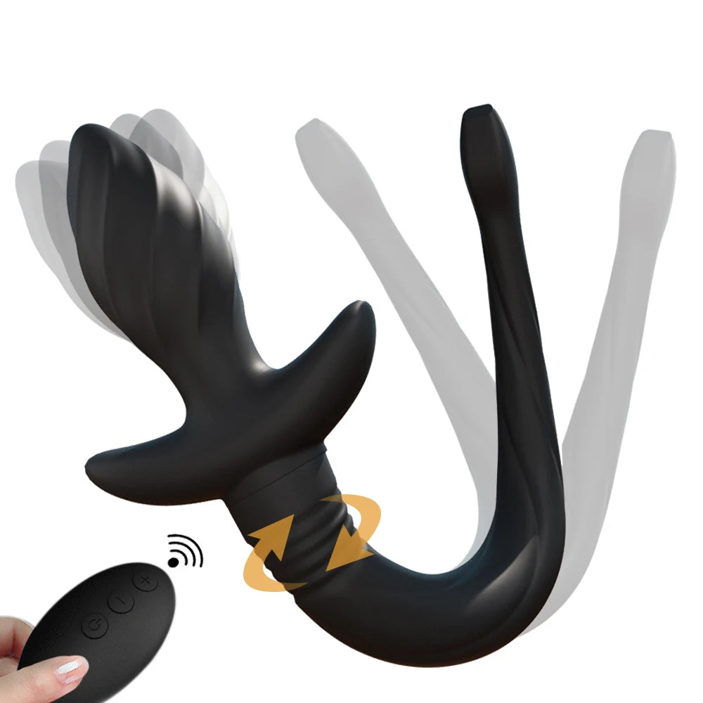 Vibrating Dog Tail Anal Plug – Remote
