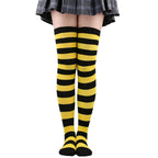 Sweet Stripe Thigh High Stockings (Colors)