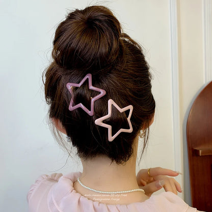 5Pcs Kawaii Star Hair Clips