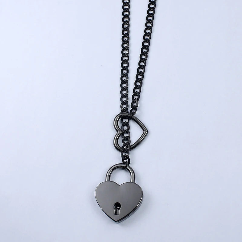 Submissive Day Collar Heart Locker With Key (Colors)