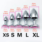 Heart Gem Stainless Steel Anal Plug