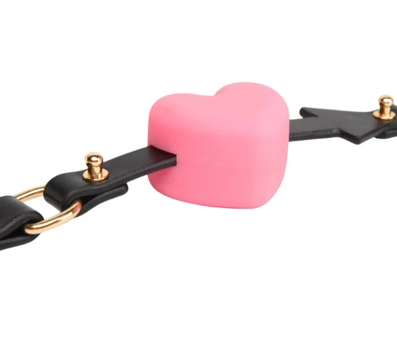 BDSM Heart Shaped Bondage Mouth Gag